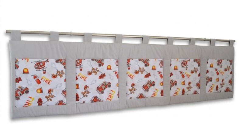 Velký kapsář na zeď 200x50 cm pejsek hasič